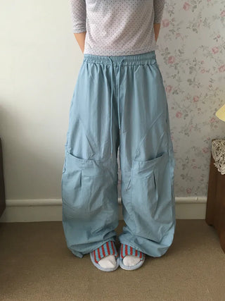 [4 colors] Nylon Pocket Pants