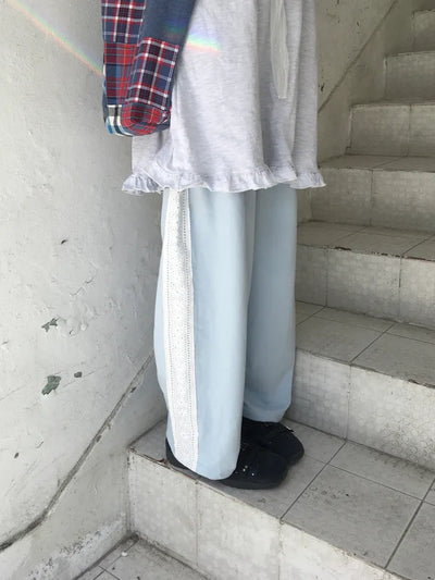 (2 colors) Lace Pants