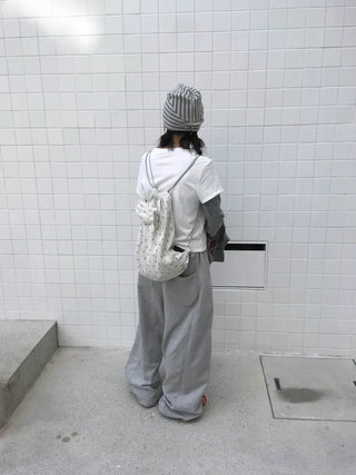 Slit wide pants (3c)