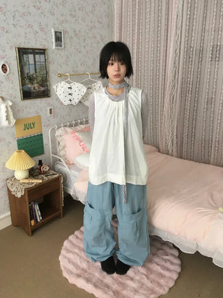 [4 colors] Nylon Pocket Pants