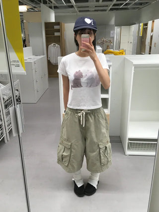 [3 colors] Cargo Bermuda Pants