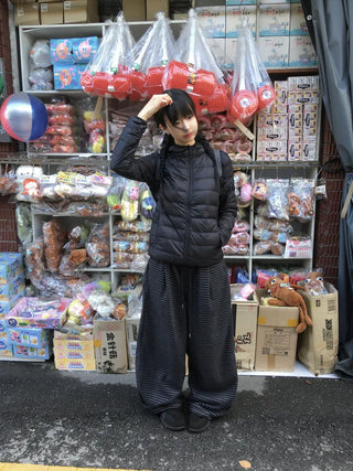 (2 colors) Striped Wide Fleece Pants