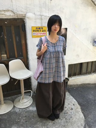 [2 colors] Straight Wide Pants