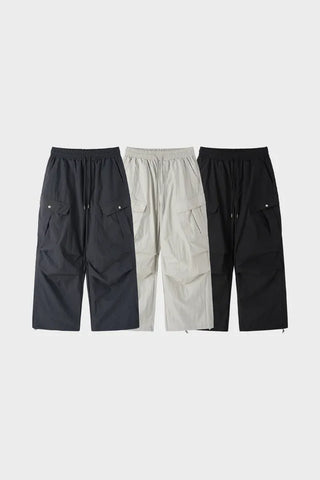 [3 colors] Nylon Cargo Pants