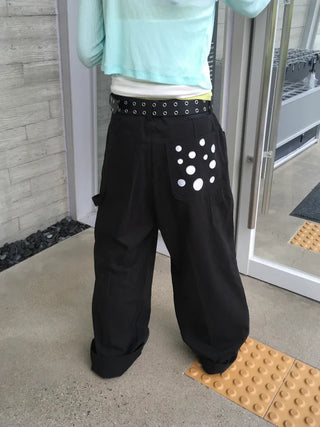 [2 colors] Dot Pocket Pants