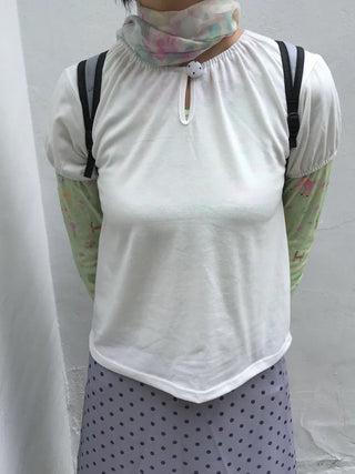 [3 colors] Dot T-shirt