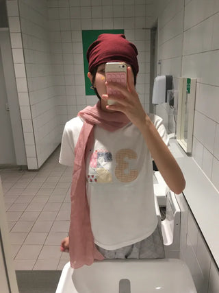 [2 colors] Patch Short-Sleeve T-Shirt