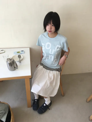 [3 colors] Short-sleeved T-shirt