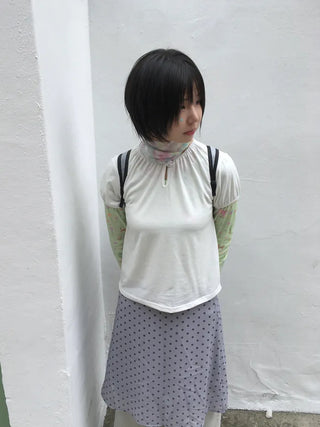 [3 colors] Dot T-shirt