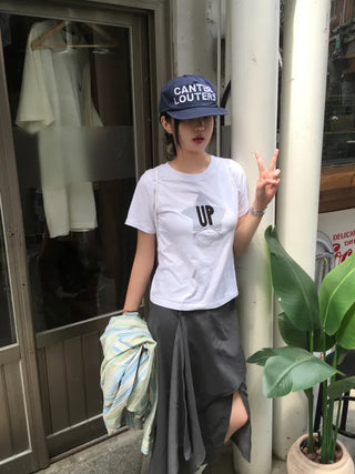Patchwork Short-Sleeved T-Shirt