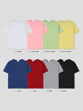 [8 colors] Plain T-shirt