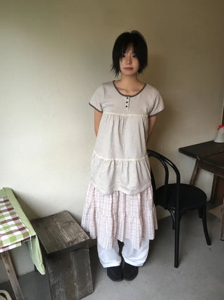 (2 colors) Lace Short-Sleeve T-Shirt