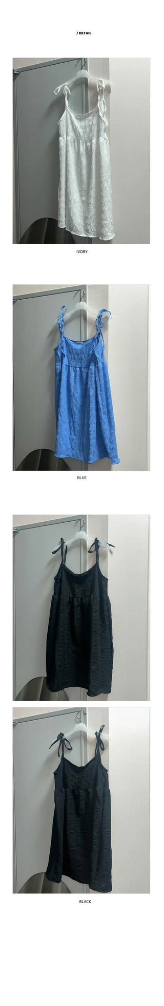 Strappy Tiered Mini Camisole Dress