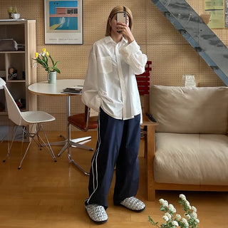 Spring Nylon Bicolor Pants