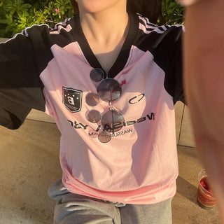 Y2K Overfit Uniform Raglan T-Shirt