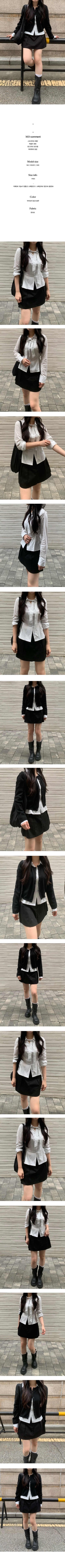 Striped muffler shirt