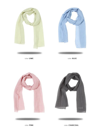 [4 colors] Wrinkle Scarf