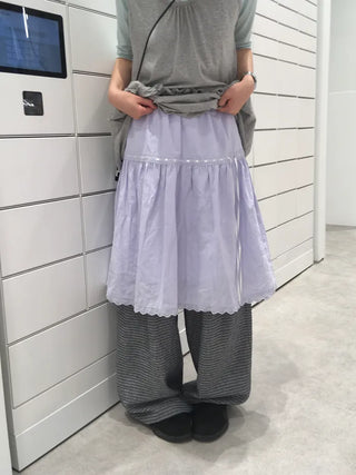 [2 colors] Ribbon Ribbon Skirt
