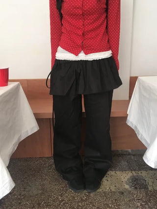 Wrap skirt pants
