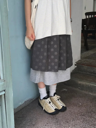 Polka Dot Wrap Skirt