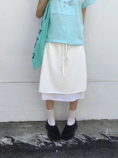 [5 colors] Layered skirt