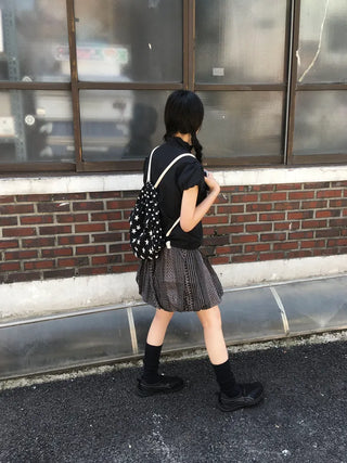 Pumpkin print skirt