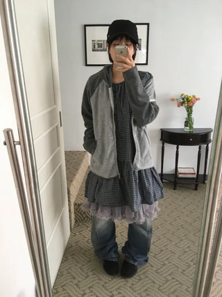 (3 colors) Tiered skirt