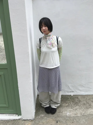 [3 colors] Polka Dot Skirt