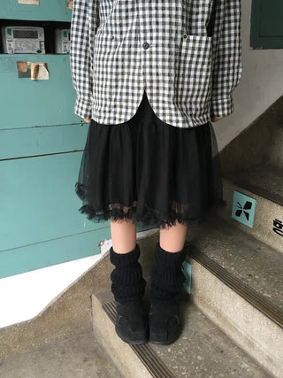 (3 colors) Tiered skirt