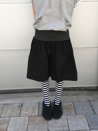 [3 colors] Striped skirt