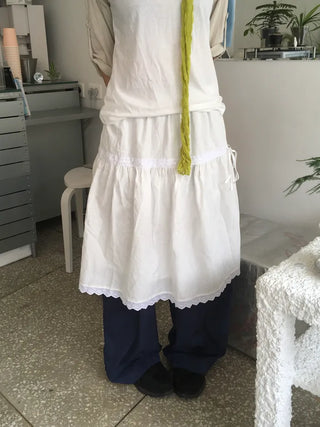 [2 colors] Ribbon Ribbon Skirt