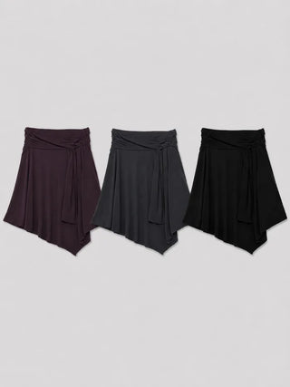 [3 colors] Drape Wrap Skirt