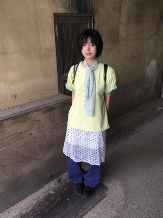 [3 colors] Polka Dot Skirt