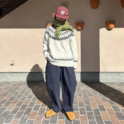 (Unisex) Cotton Wide Pants