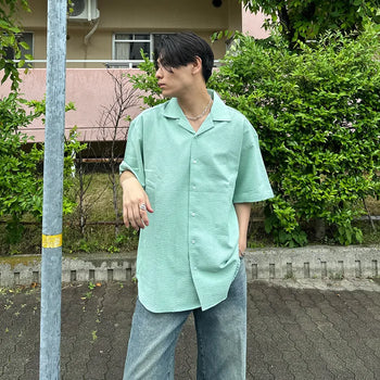 Ripple Half-Open Shirt