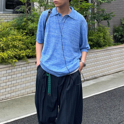 Soft melange color knit