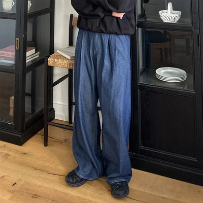 (unisex) Troy Stitch Denim Slacks