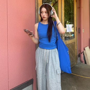 Side Shirring Tank Top