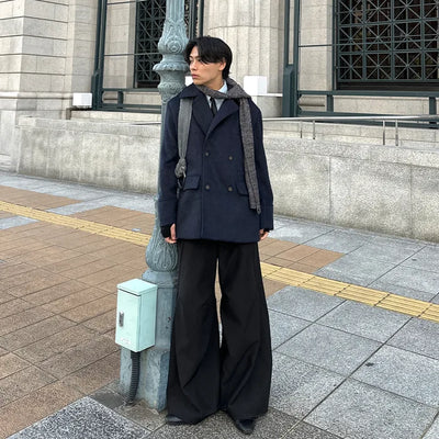 (Unisex) Robe Half Double Coat