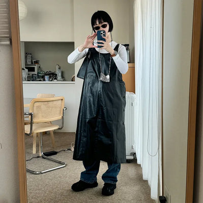 Overalls Leather Dress