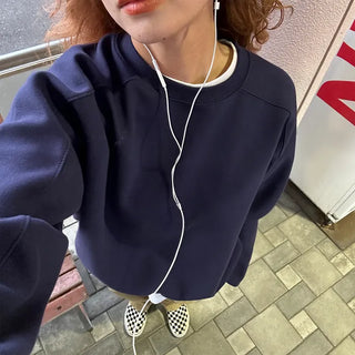 Cotton seam sweatshirt