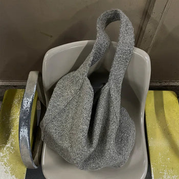 Boucle Texture Shoulder Bag