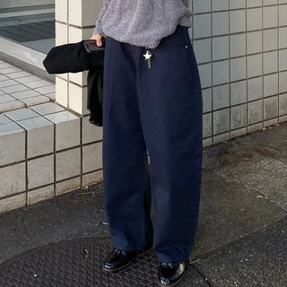 Cotton wide-leg pants
