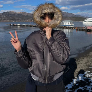 Fur Hooded Jumper
