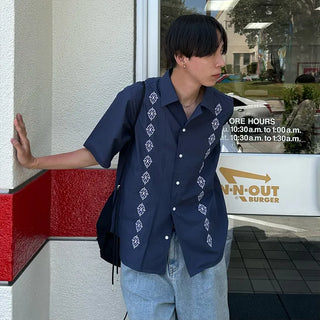 Open-collar shirt