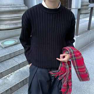 (Unisex) Ribbed Round Knit