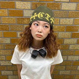 Patterned Color Short Beanie