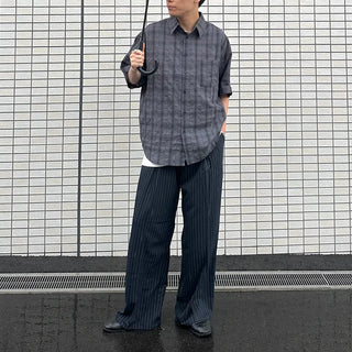 Low-stripe slacks