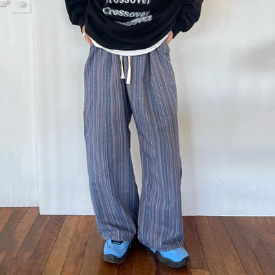 (Unisex) Striped Patch Pants