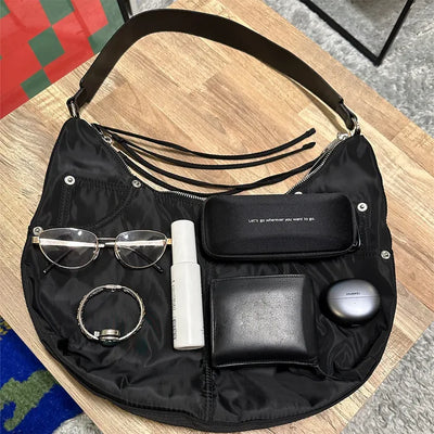 Hobo Zipper Shoulder Bag